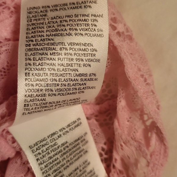 Pink lace and sheer bodysuit - Picture 7 of 7